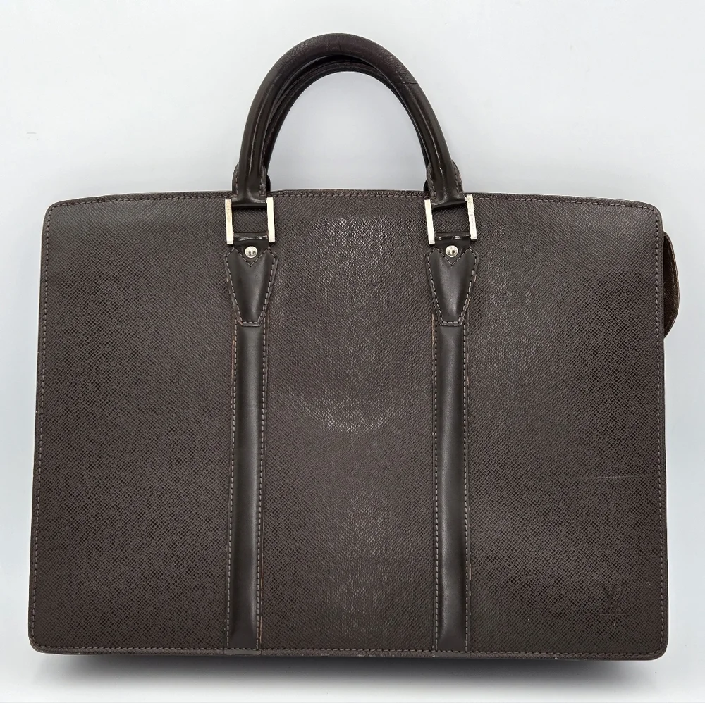 Louis Vuitton Taiga Ardoise Porte Document Lozan Briefcase VI0065
